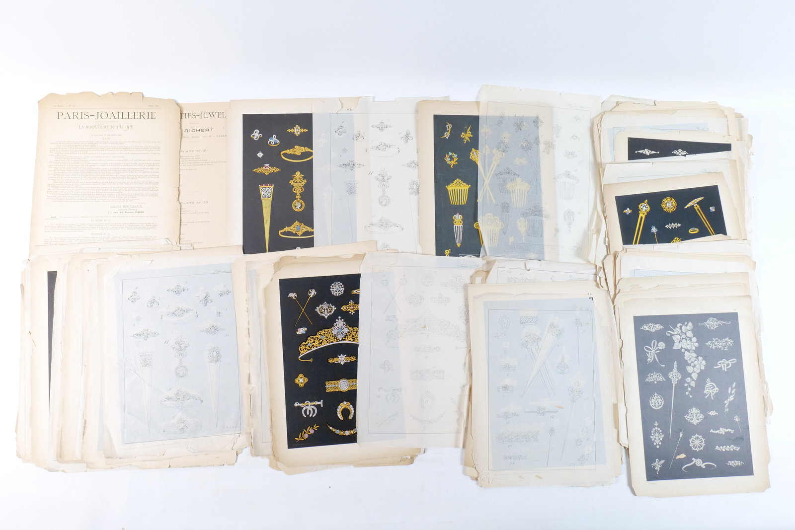 19th Century French Jewelry Pattern Book (1 of 9)