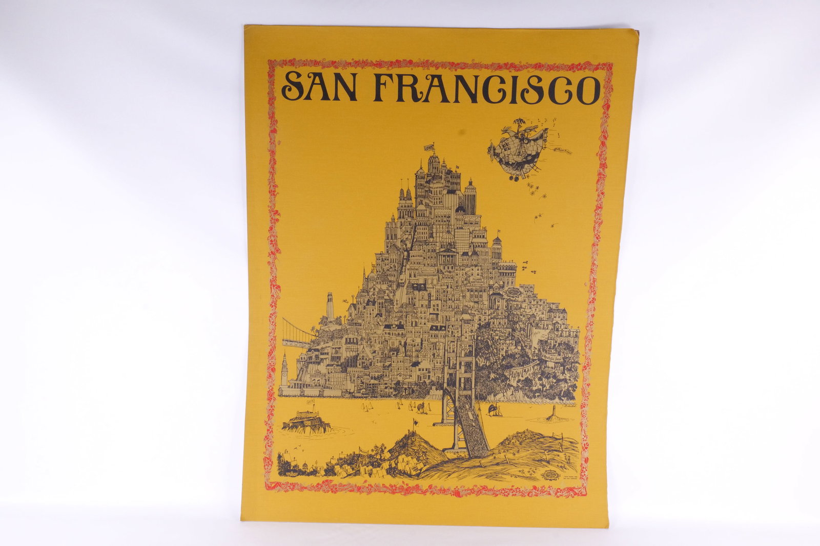 1968 David Schiller Pop Art Topography Map of San Francisco (1 of 19)