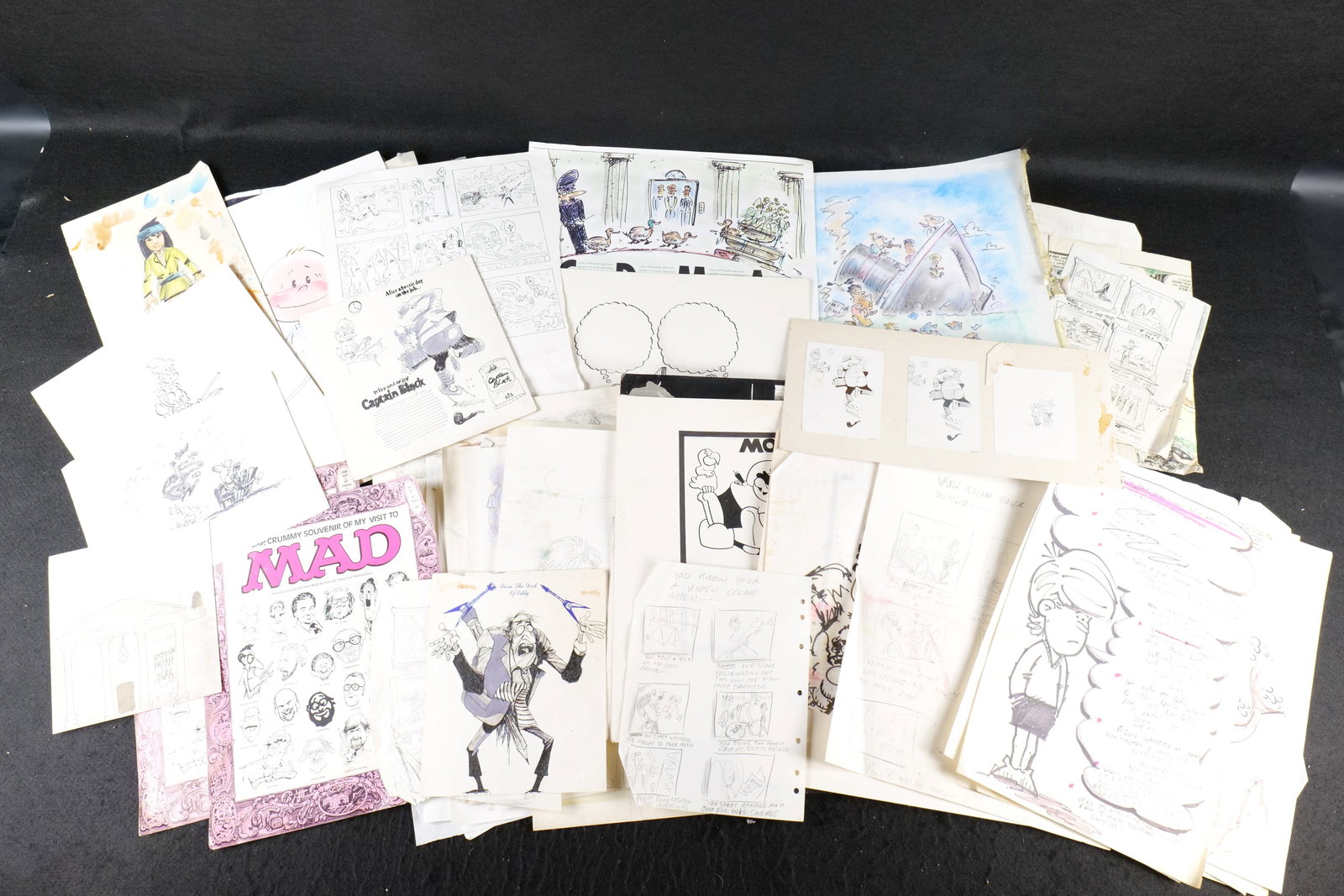 Lot of Original Cartoon and Comedy Artwork (1 of 20)