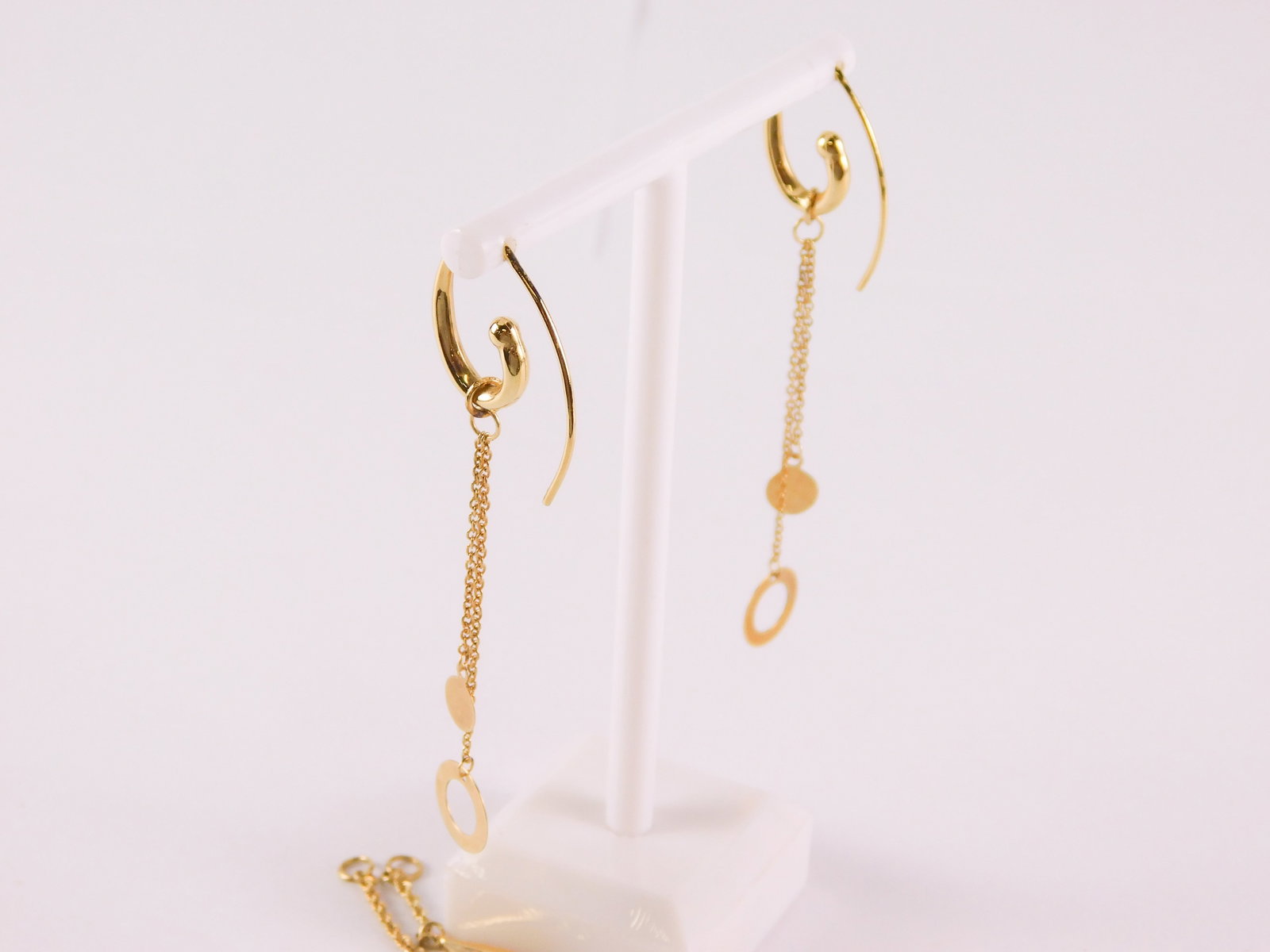 14k Dangle Earrings with Multiple Different Drop Attachments - 3