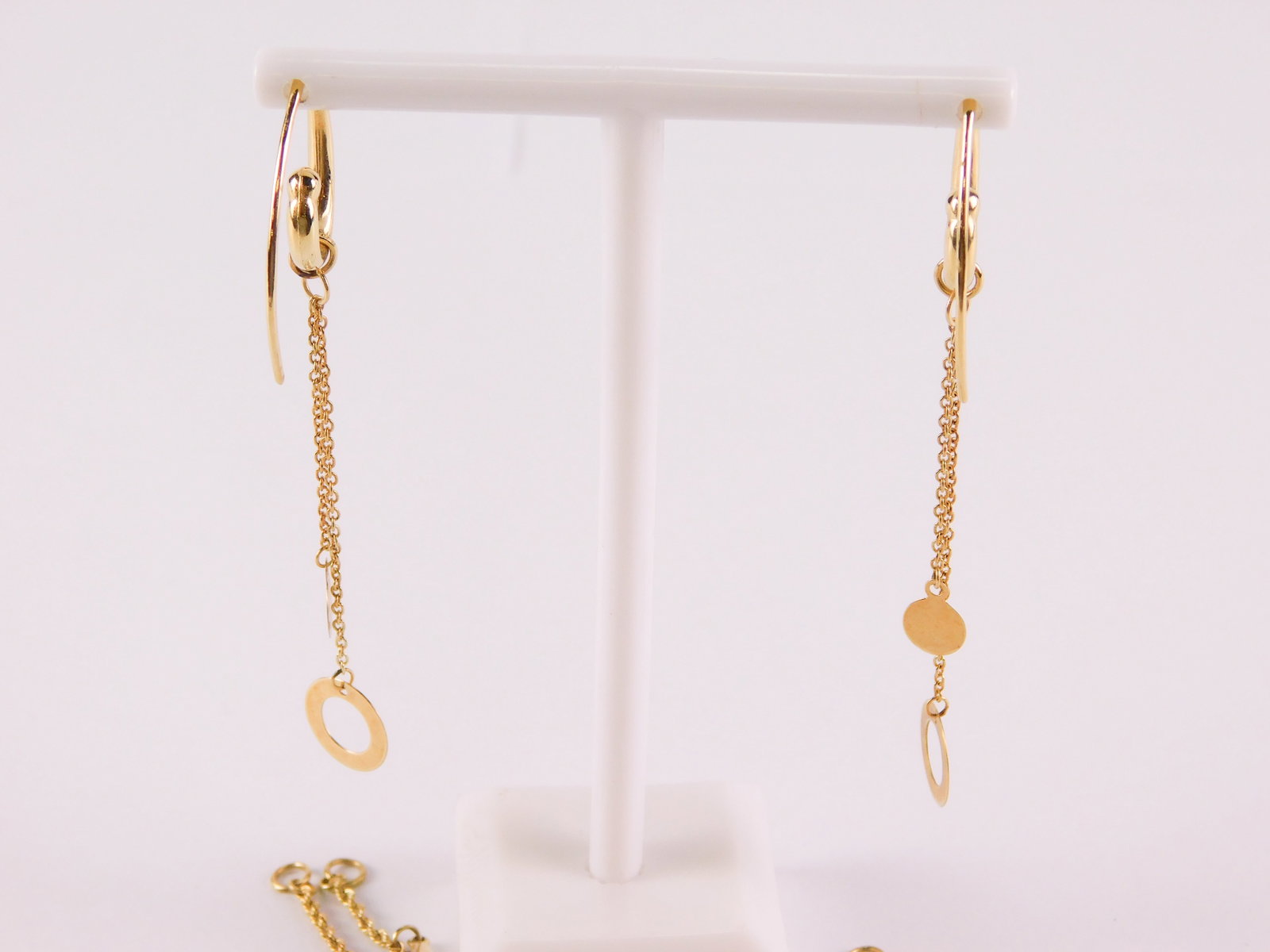 14k Dangle Earrings with Multiple Different Drop Attachments - 4