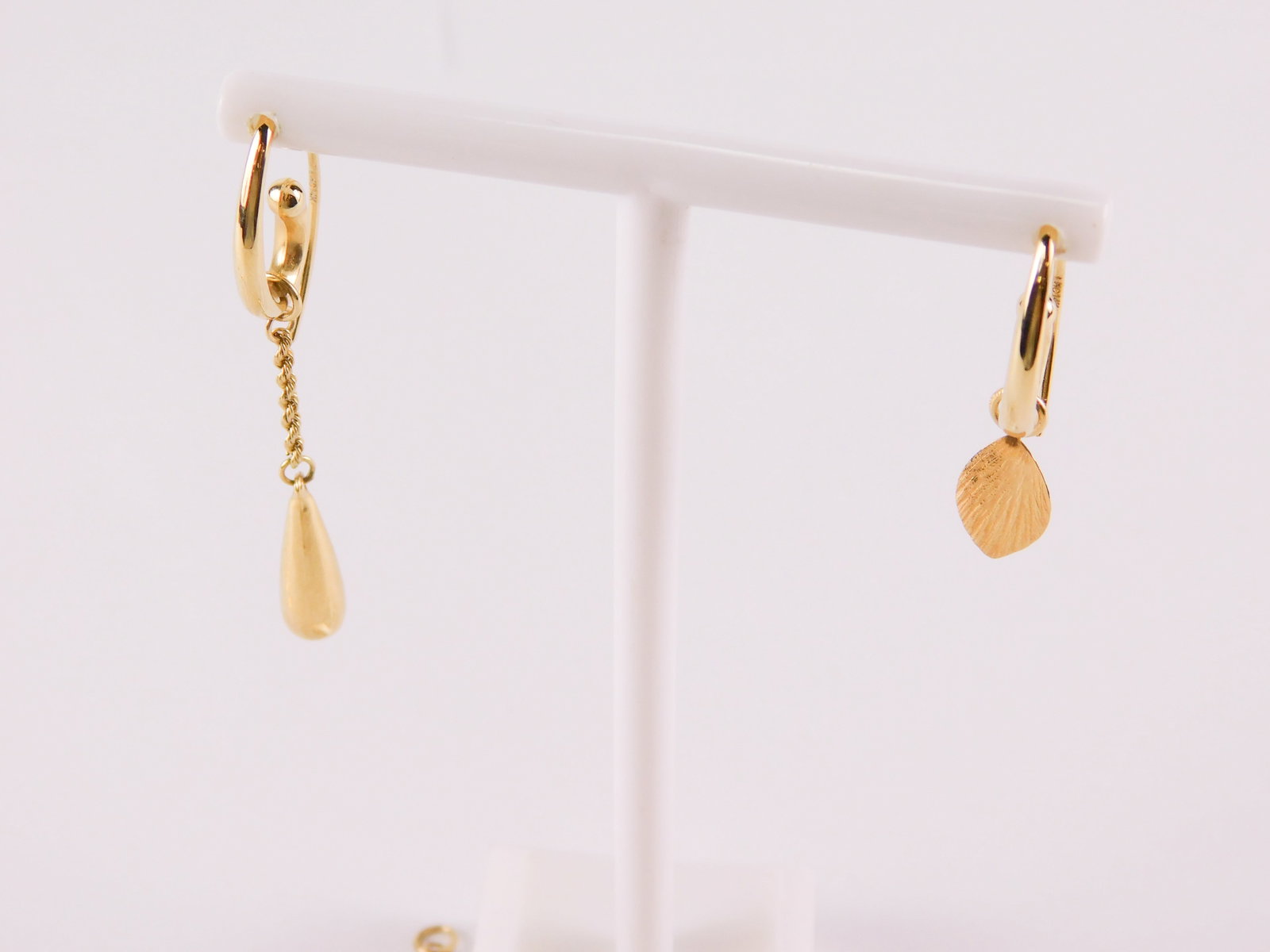 14k Dangle Earrings with Multiple Different Drop Attachments - 5