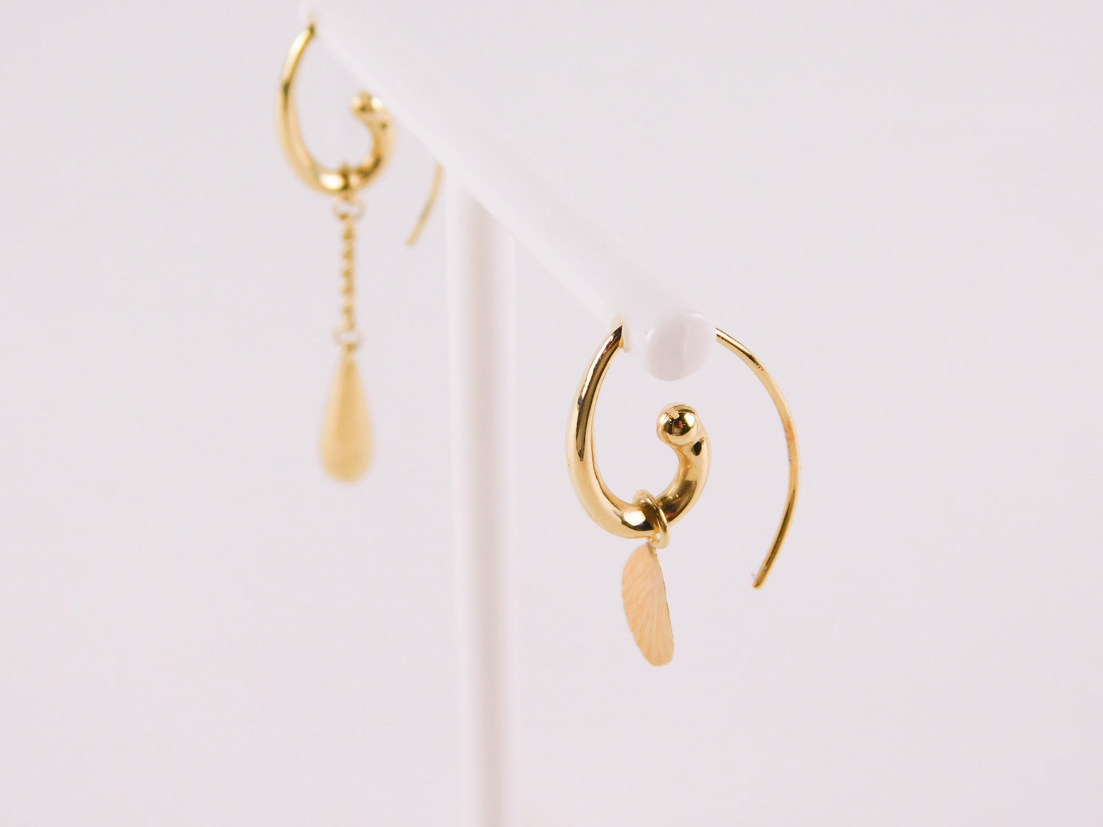 14k Dangle Earrings with Multiple Different Drop Attachments - 6