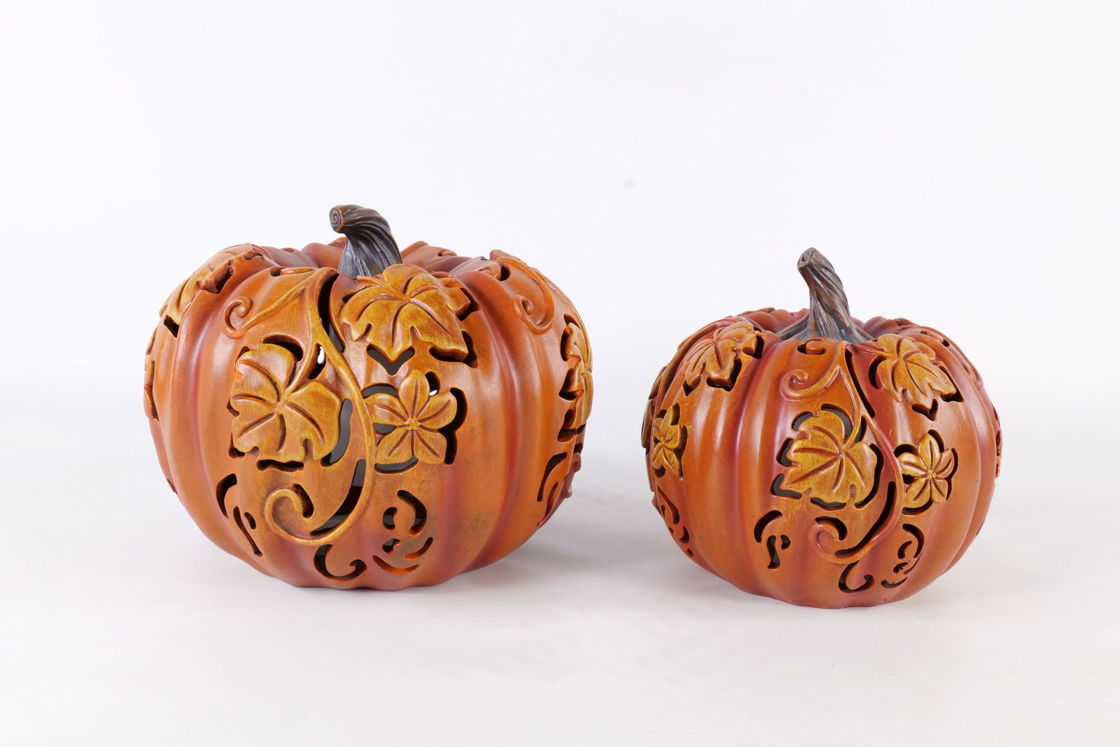 3 Resin Pumpkins - 12