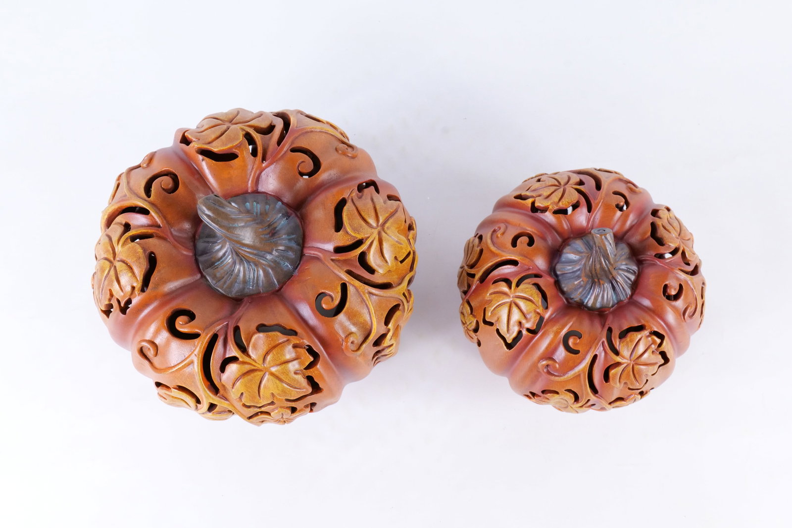3 Resin Pumpkins - 9