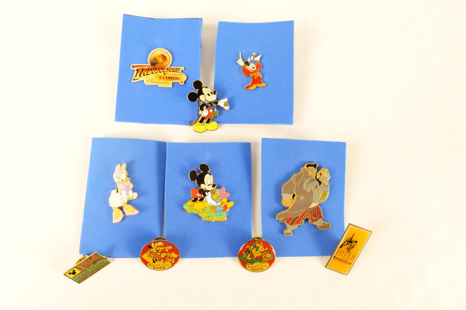 Lot of 10 Disney Pins - Mostly Euro Disney: Lot of 10 Disney Pins - Mostly Euro Disney. Including 9 x Euro Disney and One Mickey. All invoices must be paid within 24 hours of the sale. We offer multiple shipping options, please read the shippin