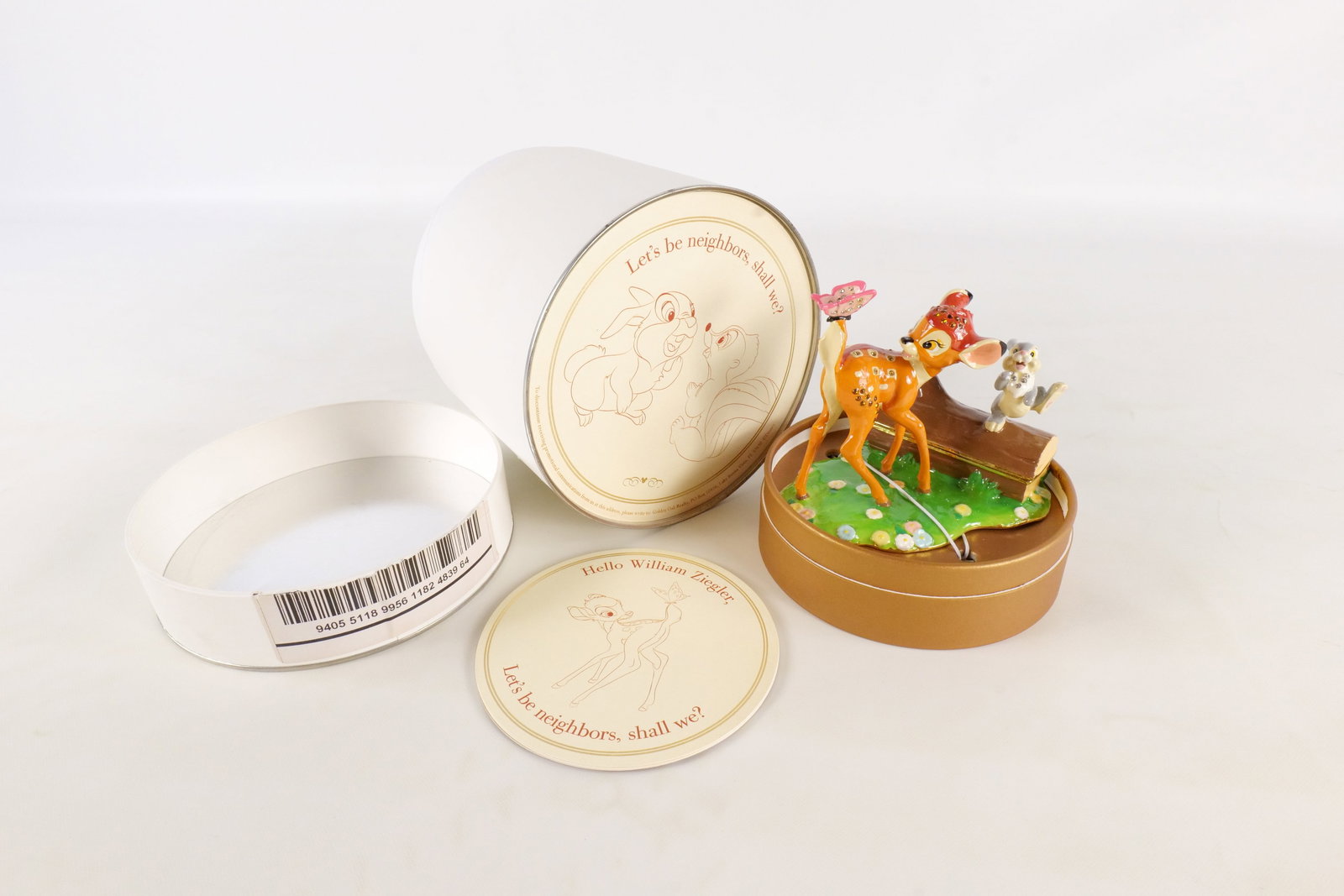 Disney Golden Oak Collectible Bambi and Thumper Trinket Box (1 of 14)