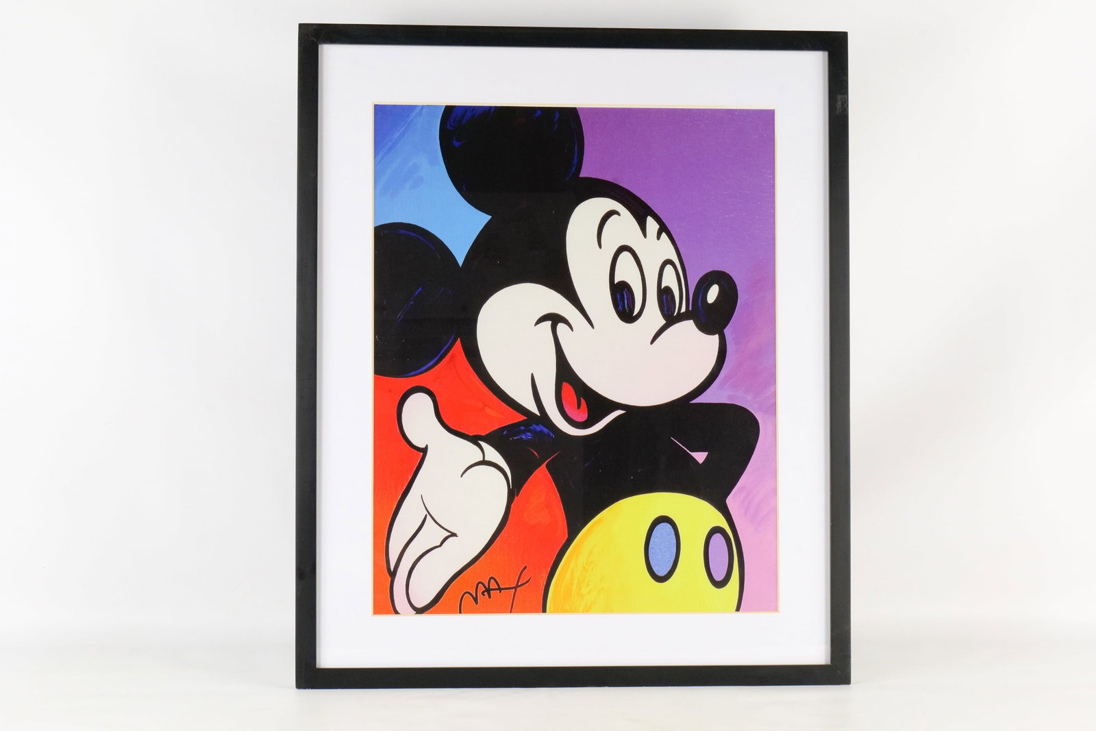 Peter Max Mickey Mouse Framed Giclee Print on Canvas (1 of 10)