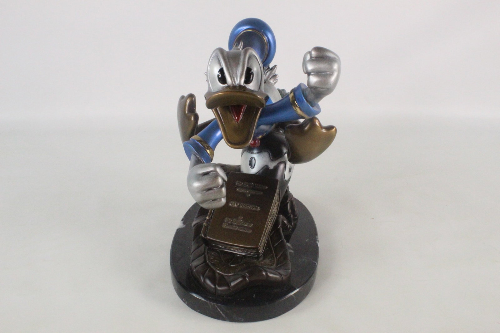Disney Carl Barks "Self Control" Donald Duck Bronze Sculpture: Disney Carl Barks "Self Control" Donald Duck Bronze Sculpture. Artist Proof #7/8. Dated 1996. This is an extremely rare bronze sculpture. The standard edition was only limited to a 150 pieces. This sc