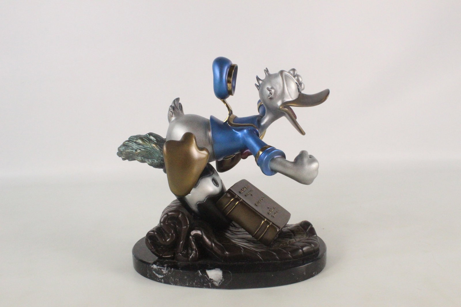 Disney Carl Barks "Self Control" Donald Duck Bronze Sculpture - 3