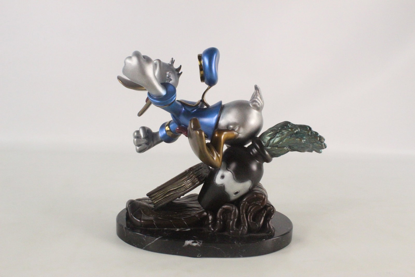 Disney Carl Barks "Self Control" Donald Duck Bronze Sculpture - 5