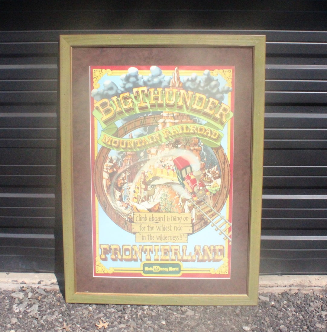 Oversized Walt Disney World Big Thunder Mountain Railroad Frontierland Poster Print (1 of 6)