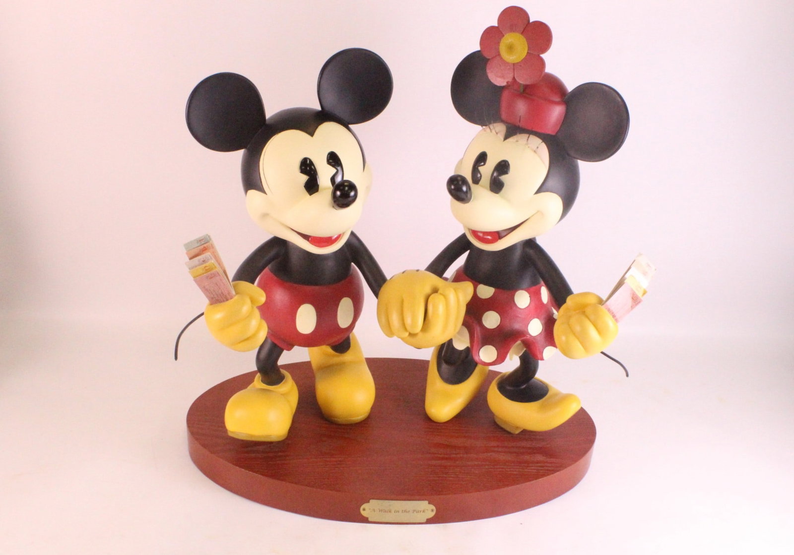 Disney Parks "A Walk in the Park" Minnie and Mickey Big Figurine Set (1 of 10)