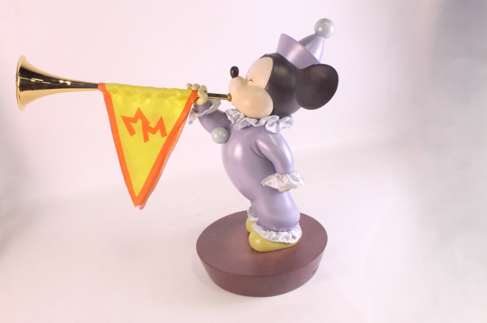Walt Disney Fanfare Mouse Big Figurine Statue: Walt Disney Fanfare Mouse Big Figurine Statue. Walt Disney's Mouseketeers 50 Happy Years - Mickey Mouse Club. Comes with COA. Measures 17 inches tall when on the base by 19 inches long. Base measures 