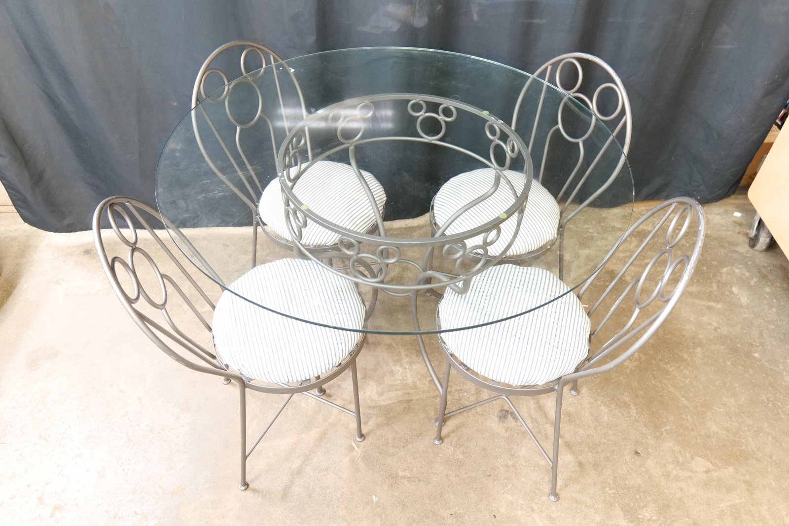 Disney Catalog Mickey Mouse Wrought Iron Bistro Set (1 of 12)