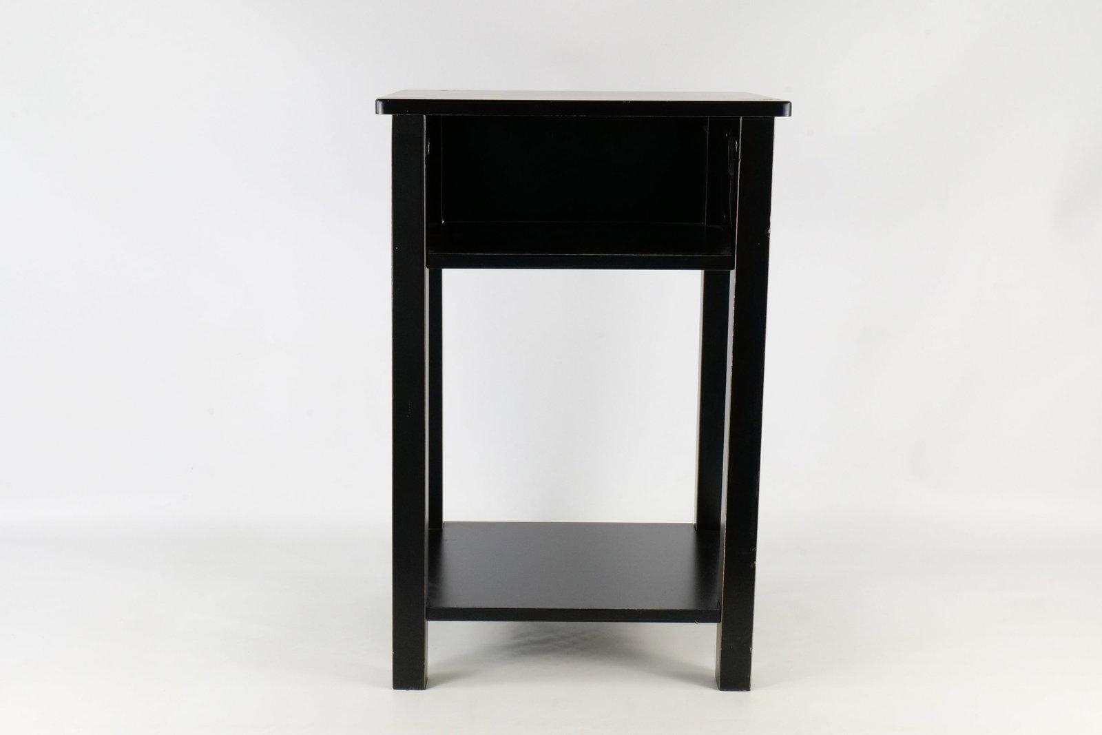 Disney Mickey Mouse Wooden Side Table: Disney Mickey Mouse Wooden Side Table. Depicting a Mickey Mouse silhouette on the front. Measures 24 inches tall by 16 inches deep by 13 1/2 inches wide. All invoices must be paid within 24 hours of t