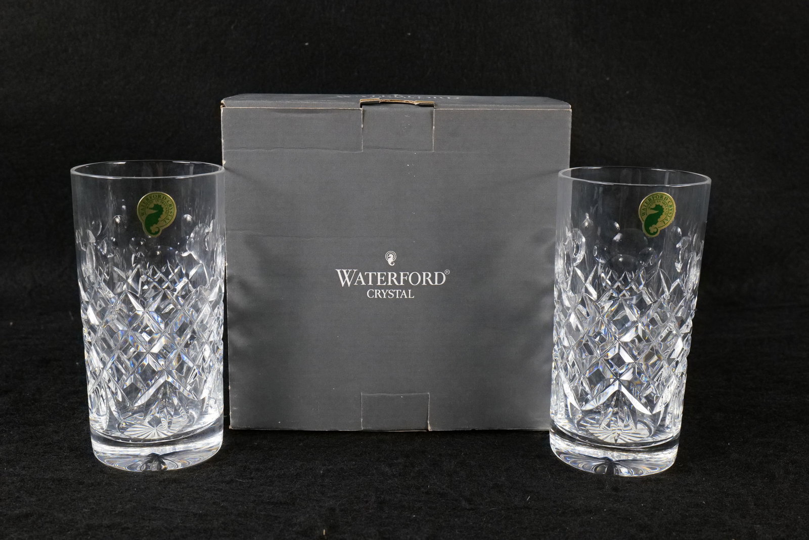 Pair of Disney Waterford Crystal Mickey Mouse Tall Beverage Glasses (1 of 7)