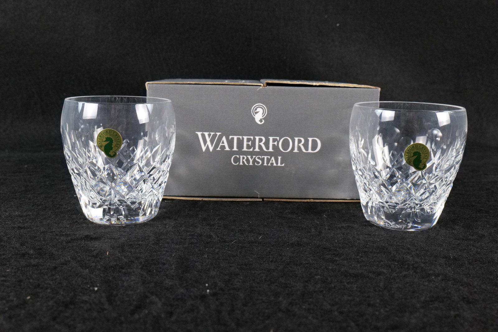 Pair of Disney Waterford Crystal Mickey Mouse 9 oz. Tumbler Glasses (1 of 7)