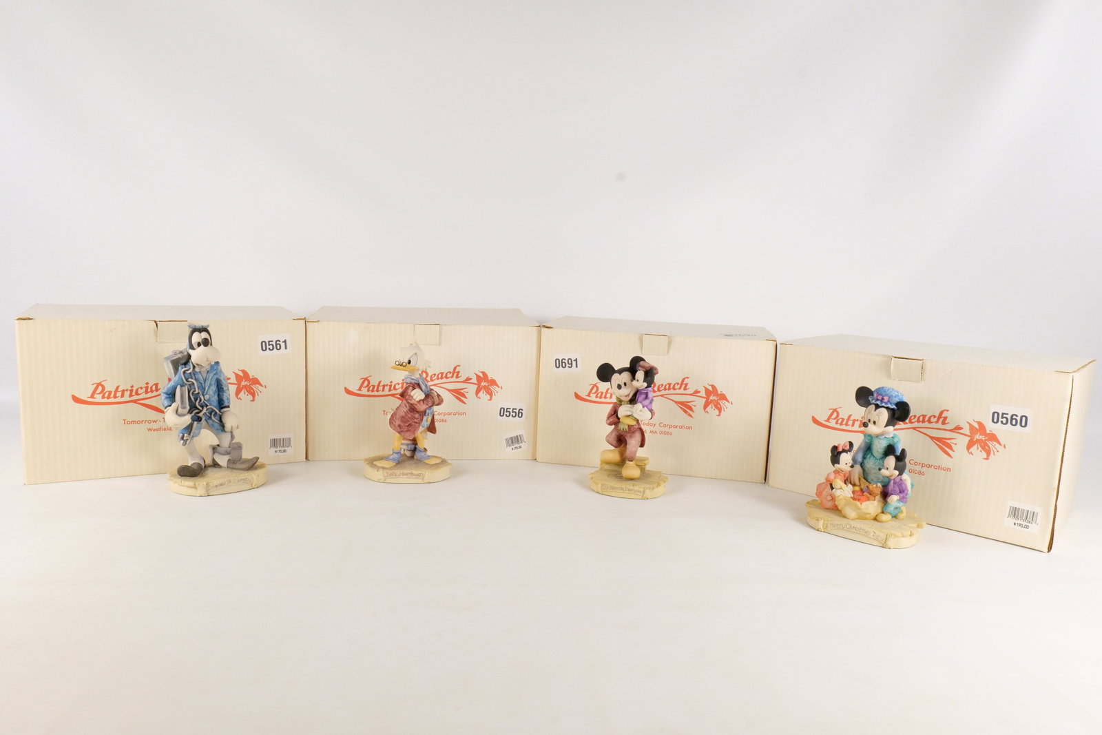 Lot of 4 Patricia Reach Mickey's Christmas Carol Bisque Figurines (1 of 17)