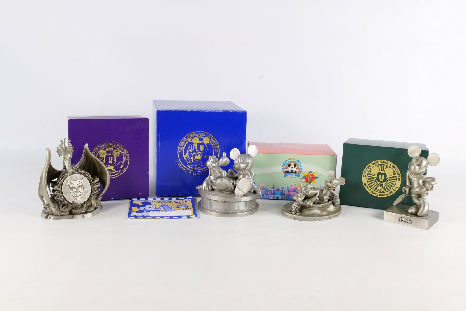 Lot of 4 Disneyana Convention Pewter Figurines (1 of 14)