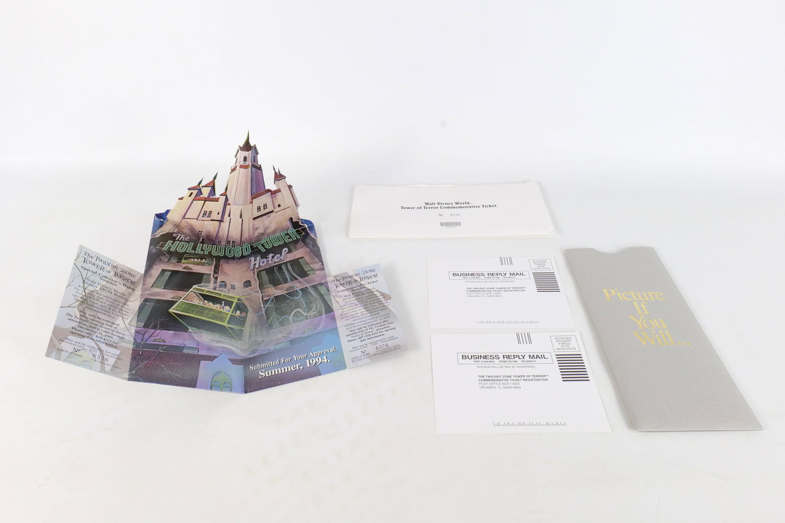 Walt Disney World Resort - Tower of Terror Commemorative Ticket (1 of 8)