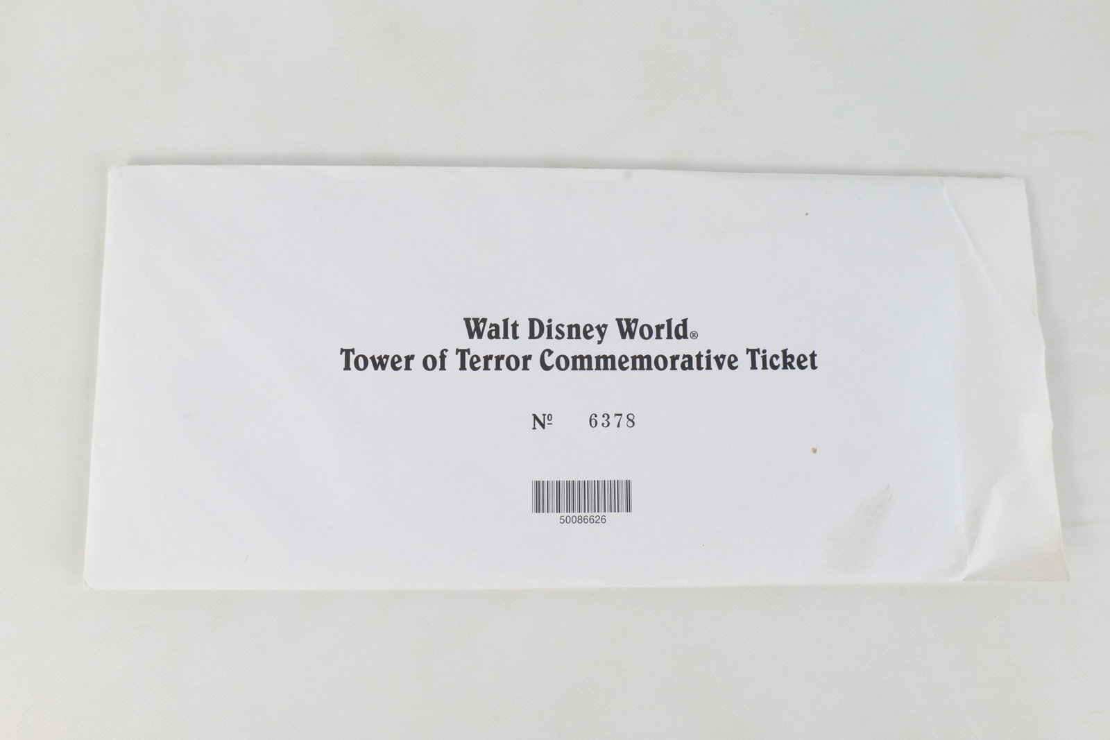 Walt Disney World Resort - Tower of Terror Commemorative Ticket (1 of 4)