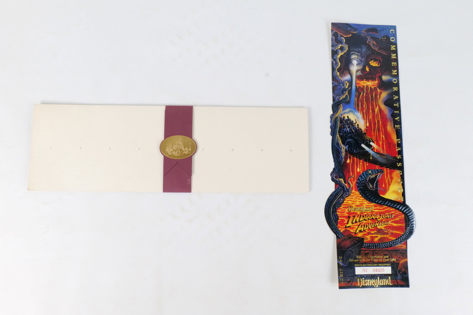 Disneyland Indiana Jones Adventure Commemorative Passport: Disneyland Indiana Jones Adventure - Temple of the Forbidden Eye Commemorative Passport. Comes with the Signed Disneyland 40 Years Certificate. All invoices must be paid within 24 hours of the sale. W