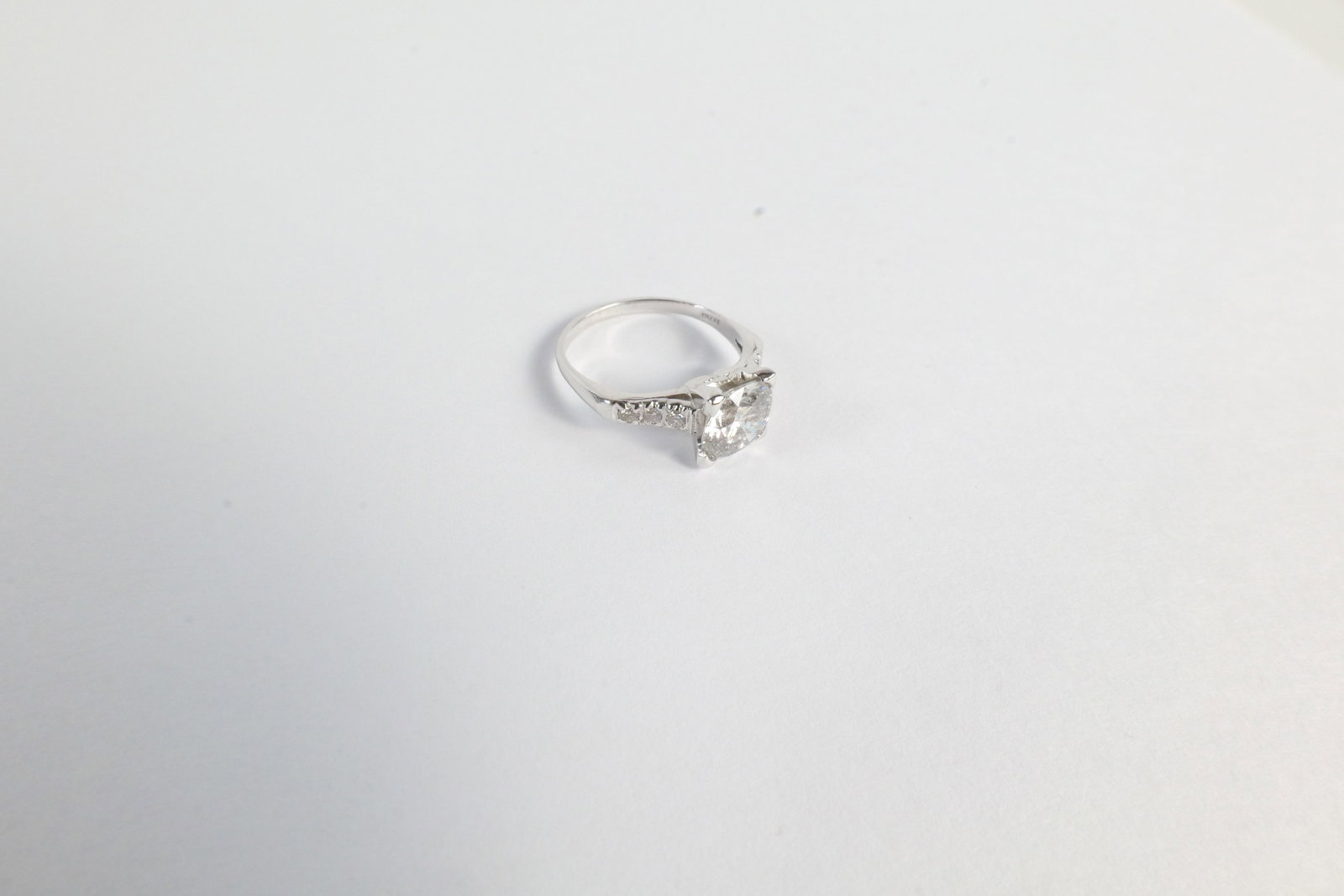Platinum Diamond Ring - 10