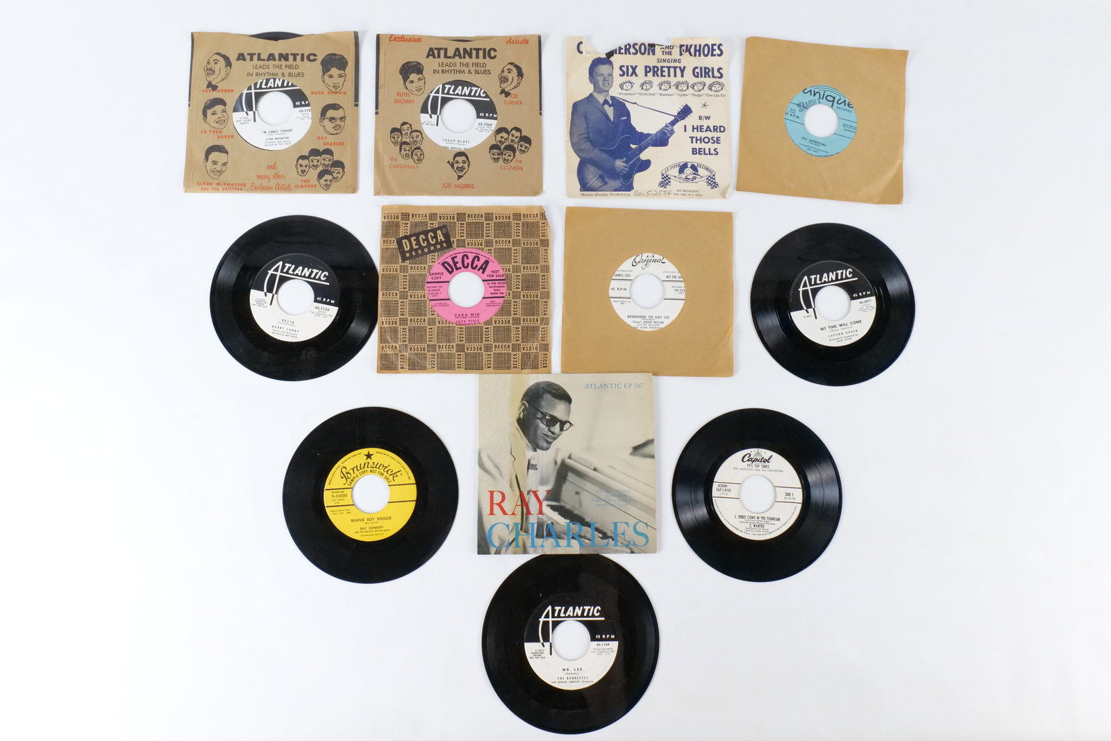 Lot of 12 Vintage 45 RPM Vinyl Records (1 of 11)
