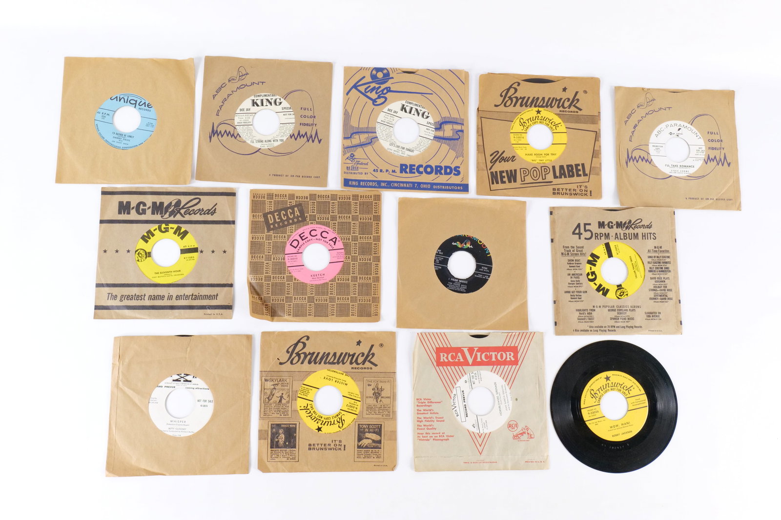 Vintage 1950s 45 RPM Promo/DJ Record Lot of 13 (1 of 11)