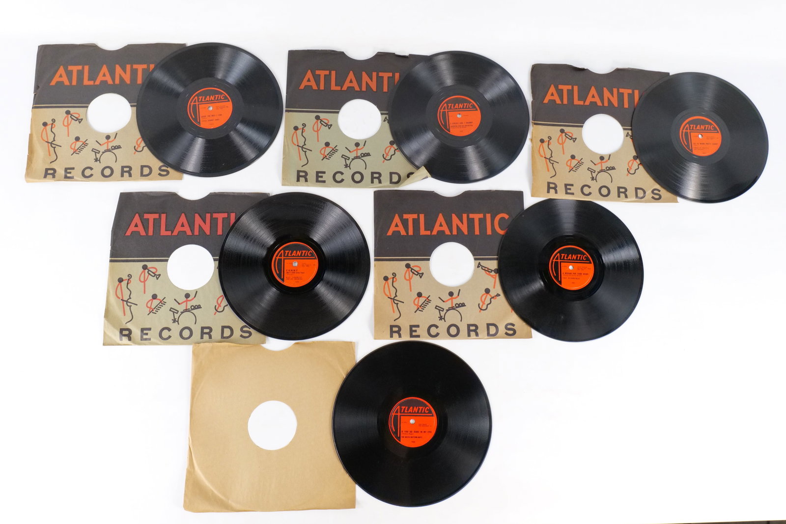 Lot of 6 Vintage Atlantic Records 78 RPM's (1 of 7)