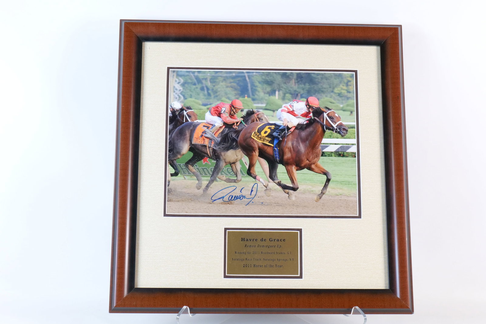 Autograph Horse Racing Photograph - Jockey Ramon Dominguez (1 of 9)