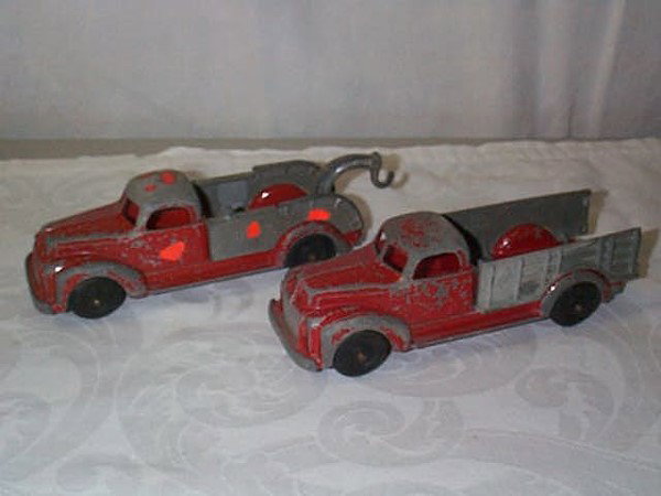 Lot of 2 Hubley Kiddie Toy Cast Iron Trucks, #460