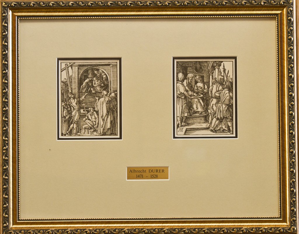 Fine Art by Albrecht Durer: Approx. Size w/o Frame: 5.5" x 4.5" Each Etching