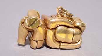 669B: MIGUEL BERROCAL (Spanish, b.1933) gold-plated int