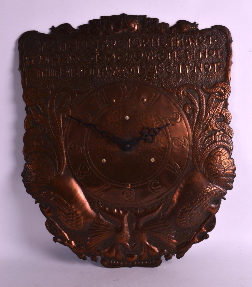 A LOVELY ARTS AND CRAFTS HAMMERED COPPER WALL CLOCK the - Mar 31, 2017 ...