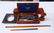 A CASED W H HARLING MATHEMATICAL INSTRUMENT CASED SET,