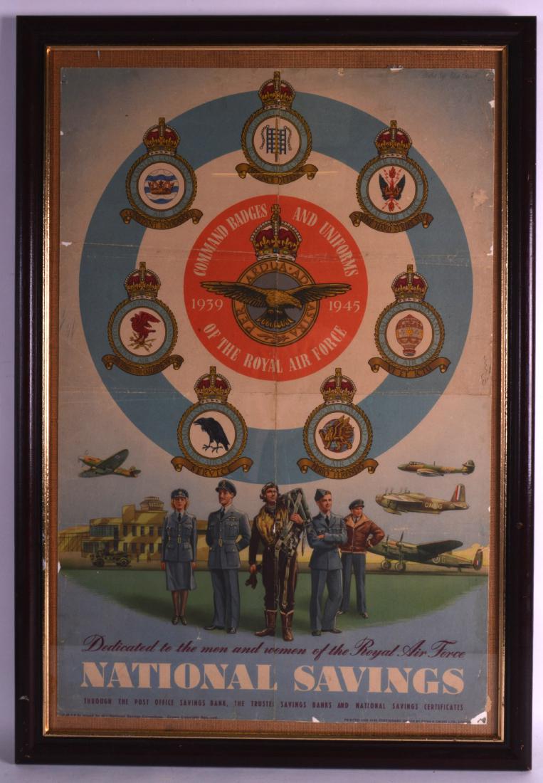 A FRAMED VINTAGE NATIONAL SAVINGS POSTER, Fosh and (1 of 1)