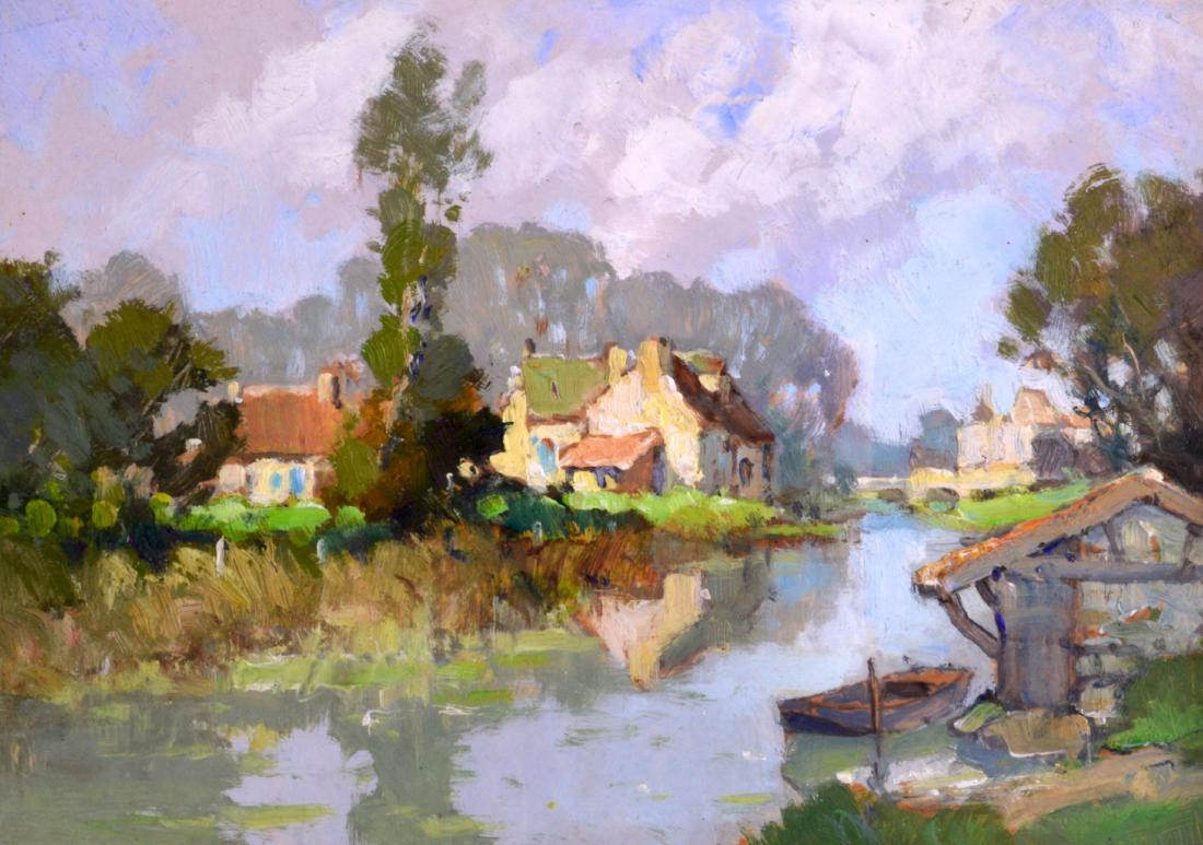 SCOTTISH SCHOOL, Framed oil on panel, impressionist (1 of 1)