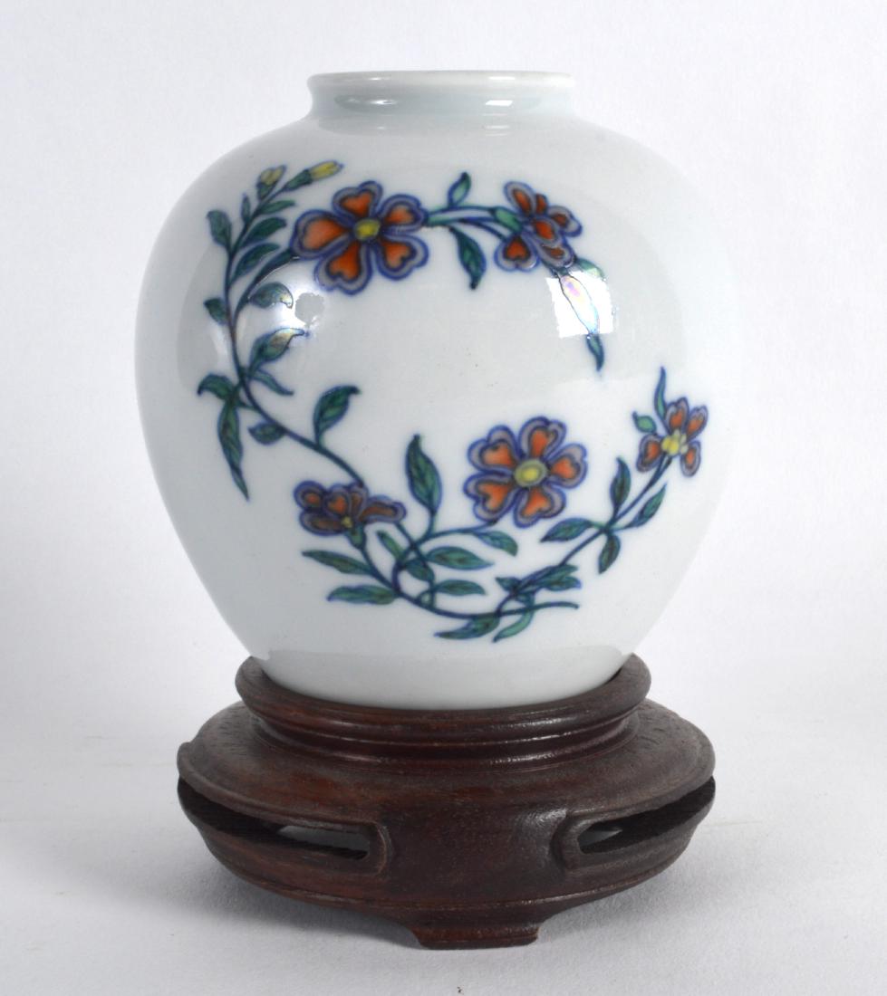 A CHINESE DOUCAI PORCELAIN BRUSH WASHER bearing Kangxi (1 of 2)