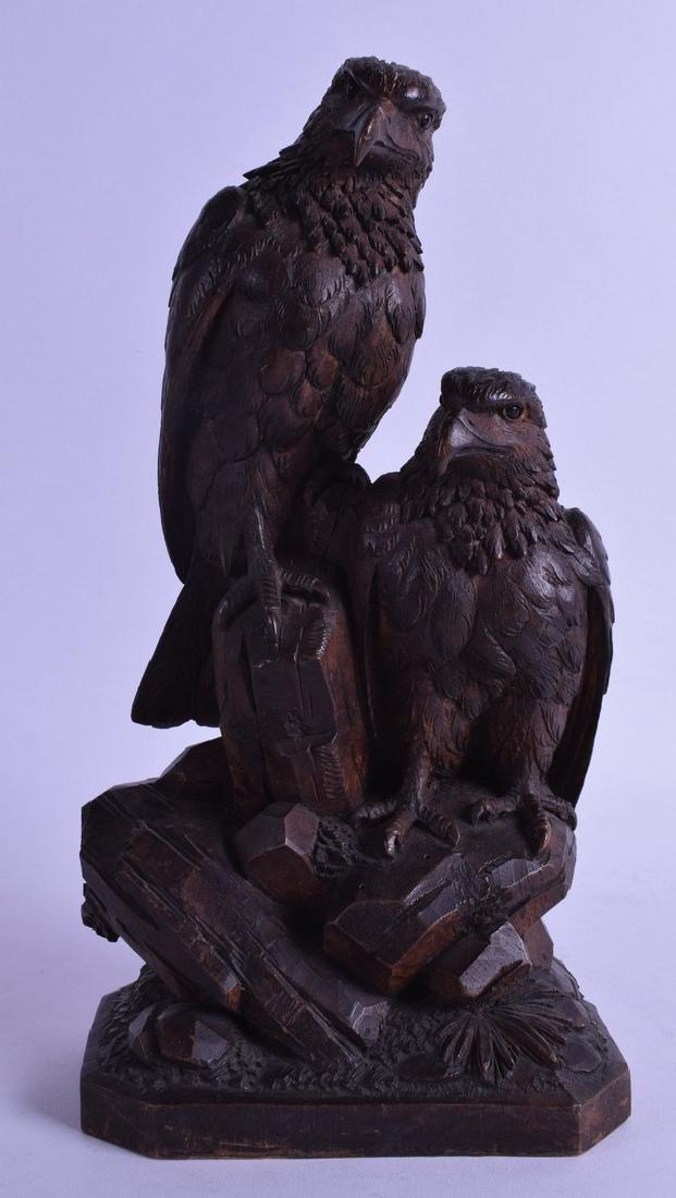 A LATE 19TH CENTURY BAVARIAN BLACK FOREST CARVED FIGURE (1 of 1)