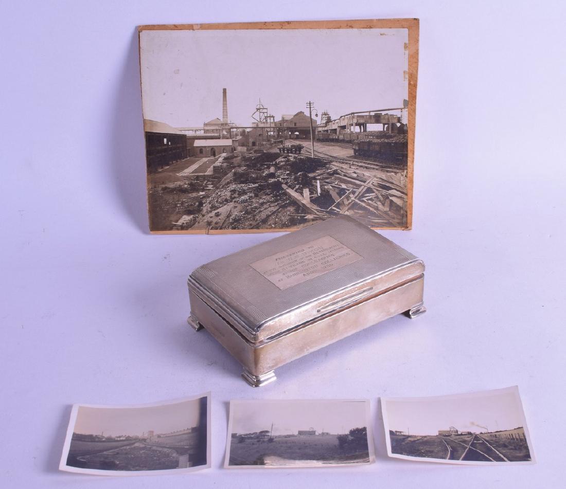 A 1950S ENGLISH SILVER PRESENTATION CIGARETTE BOX (1 of 1)