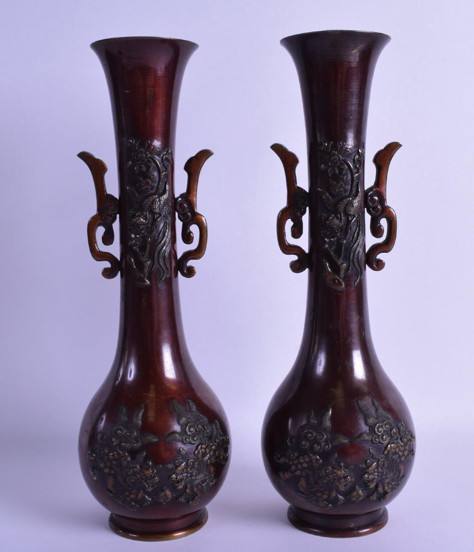 A PAIR OF 19TH CENTURY JAPANESE MEIJI PERIOD TWIN (1 of 3)