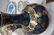 A CHINESE BLUE AND GILT GROUND PORCELAIN VASE bearing - 4