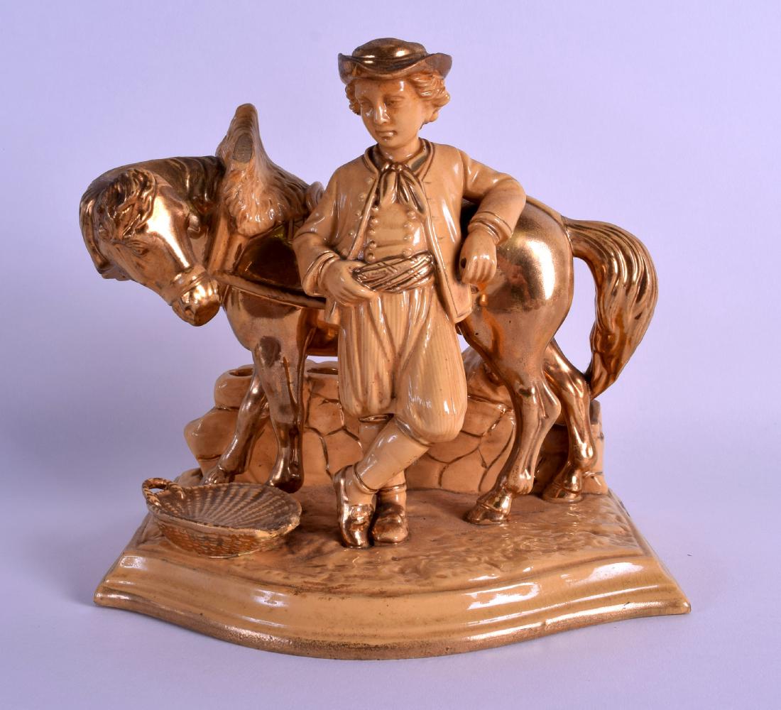 A LATE 19TH CENTURY GERMAN EICHWALD FIGURAL SMOKERS (1 of 1)