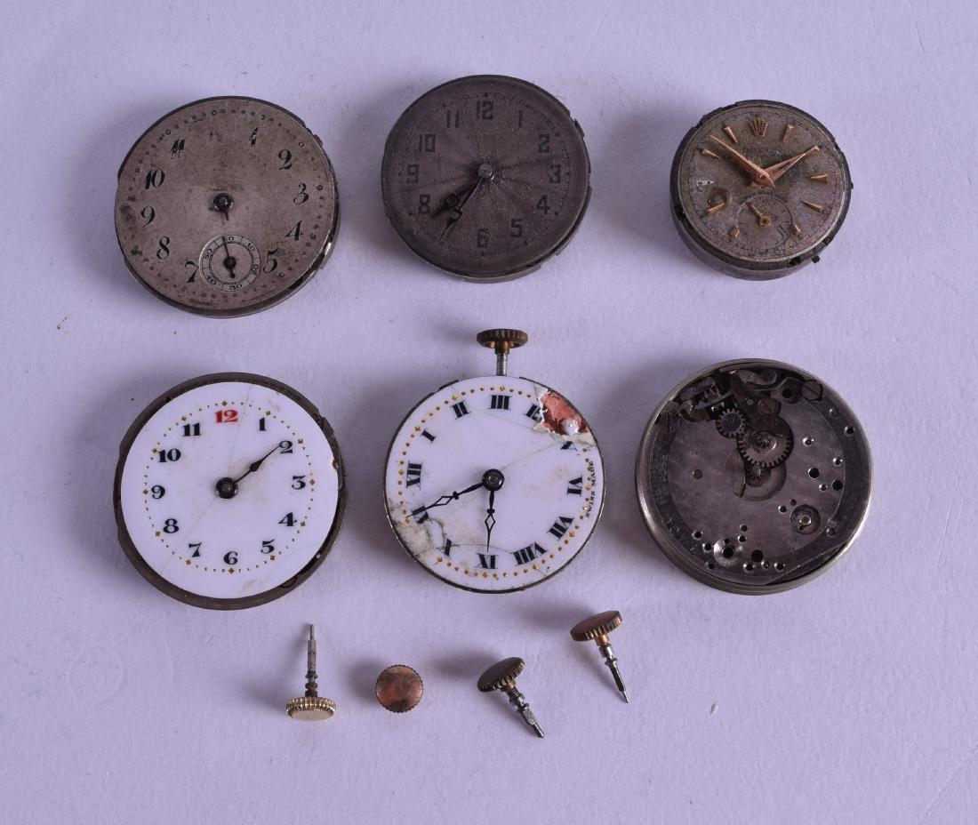 A GROUP OF SIX VINTAGE CIRCULAR ROLEX WATCH DIALS with (1 of 8)