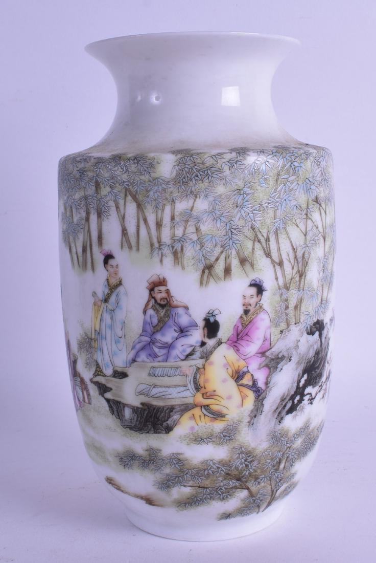 A CHINESE EGG SHELL PORCELAIN VASE bearing Yongzheng (1 of 3)