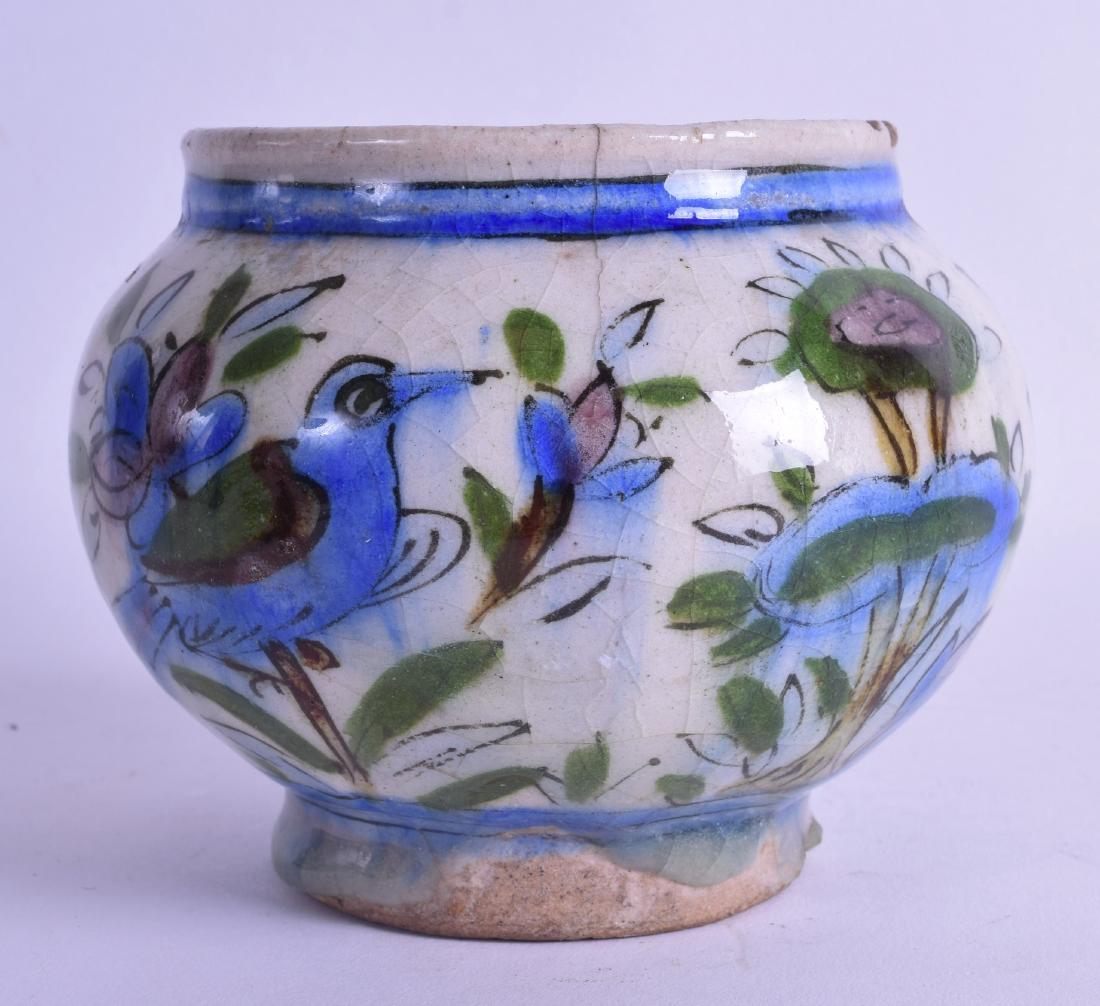 AN EARLY 20TH CENTURY PERSIAN QAJAR POTTERY VASE (1 of 1)