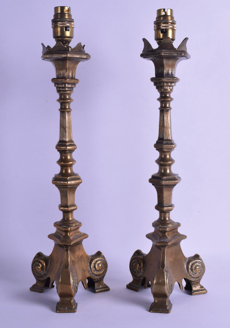 A PAIR OF 18TH/19TH CENTURY CONTINENTAL BRASS (1 of 1)