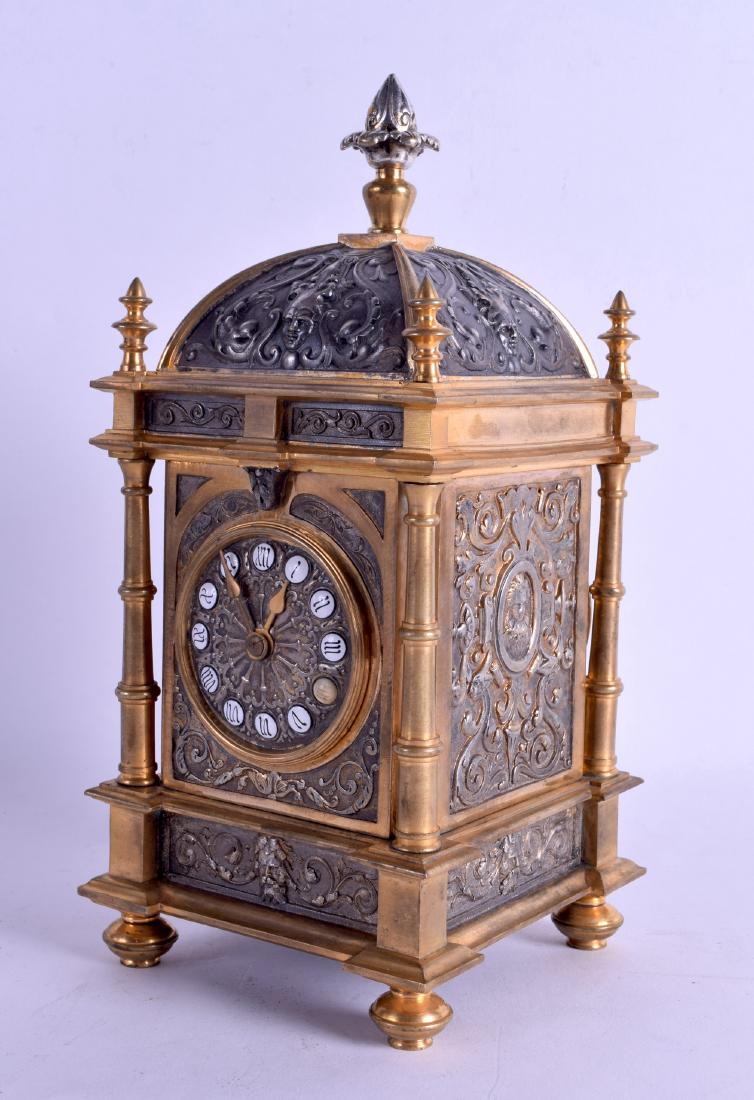 A GOOD 19TH CENTURY FRENCH GOTHIC REVIVAL SILVERED (1 of 2)